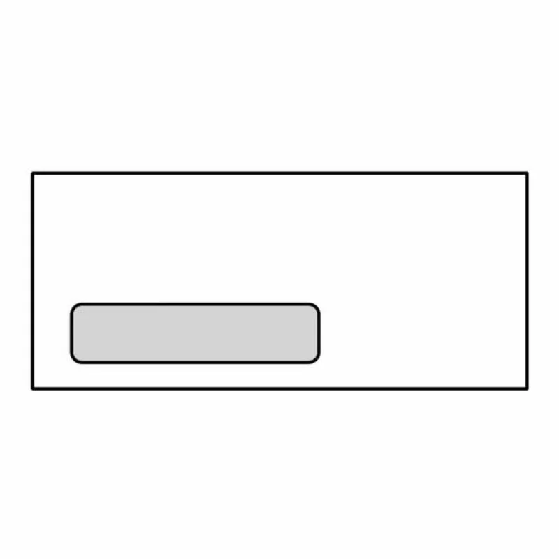 WESTERN STATES WESTERN STATES #10 Repulpable Window Envelopes White 30% Recycled Compostable Window Box 500 — product photo