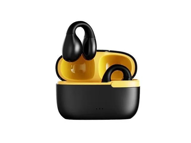 LORDWORLD LORDWORLD Bone Conduction Ear Clip Headphones Bluetooth 5.3 .2 oz Black — product photo