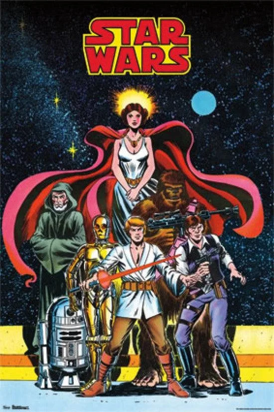 Star Wars comic poster print, 24 x 36 inches, premium heavy stock paper