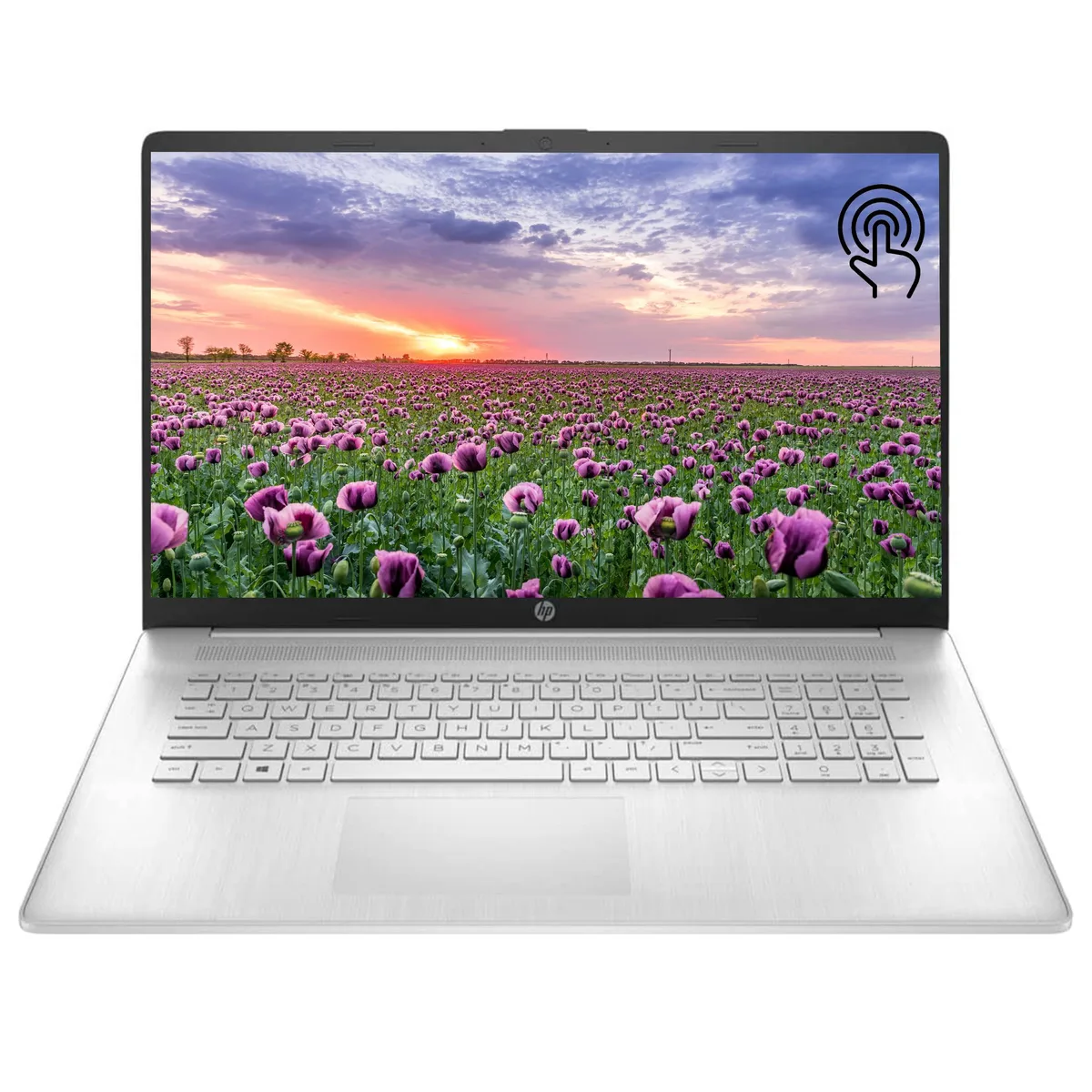 HP HP 17z laptop, Ryzen 5 5500U, 32GB RAM, 1TB NVMe, 17.3" HD+ touchscreen, Silver — product photo