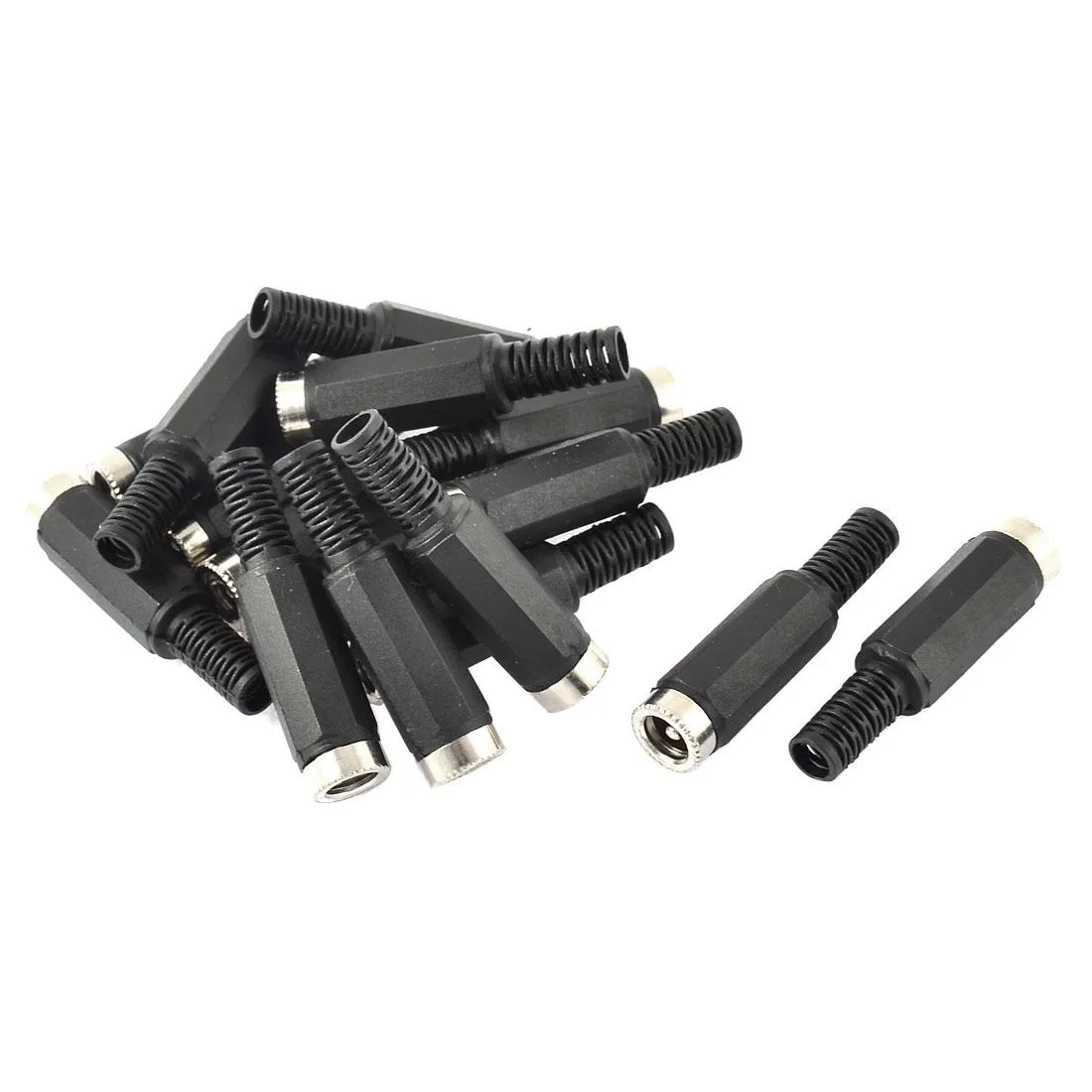 Unique-Bargains Unique-Bargains 15pcs 5.5mm x 2.1mm Female DC Power Straight Blade Plug — product photo