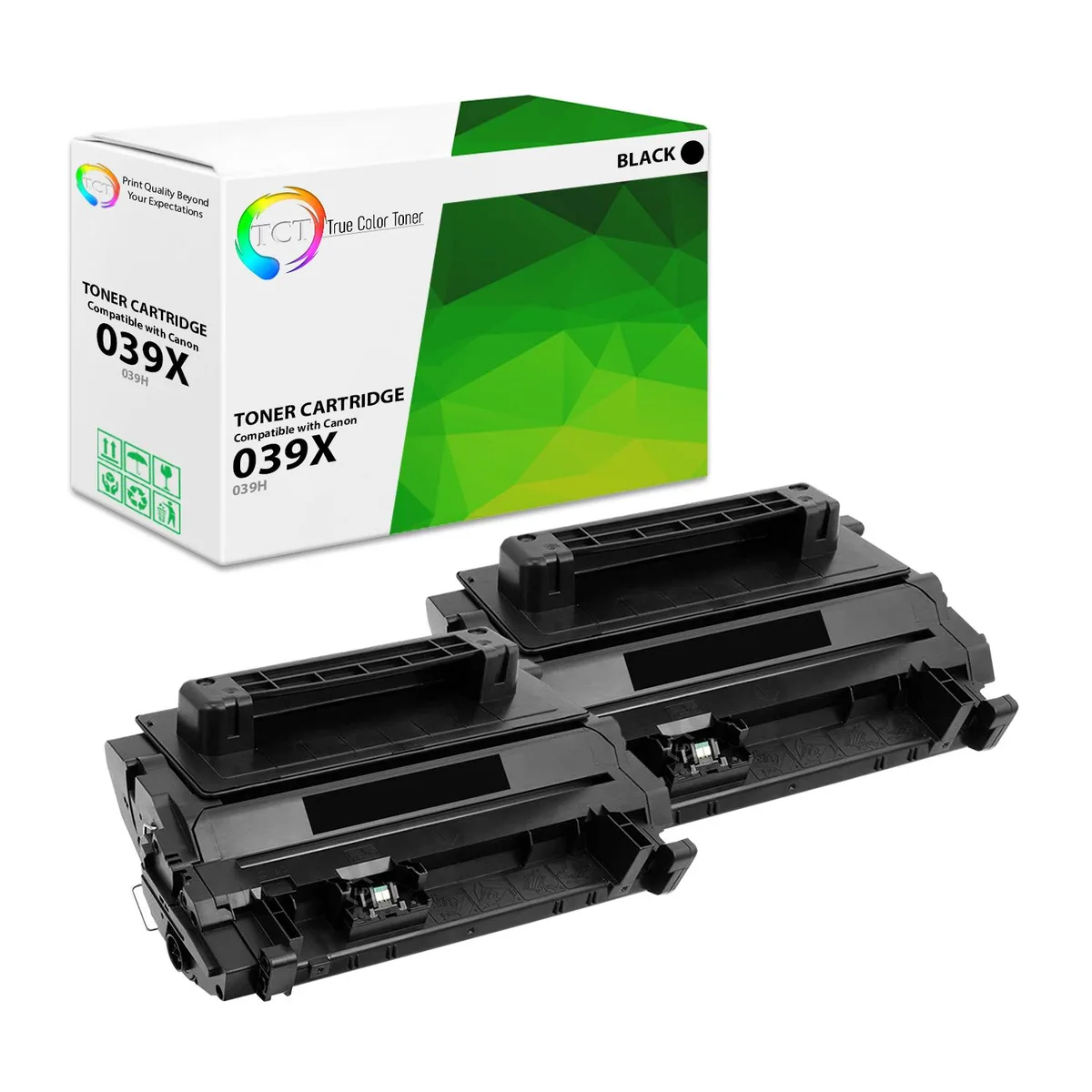 True Color Toner True Color Toner 039H Black High Yield Toner Cartridge 2 Pack 25000 Pages — product photo