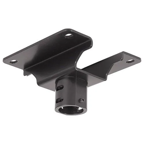 Black square ceiling plate with 44 mm offset, 203 mm sides