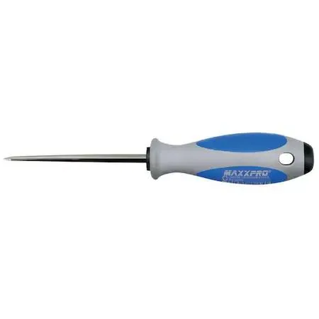 Witte scratch awl with grey and blue ergonomic handle