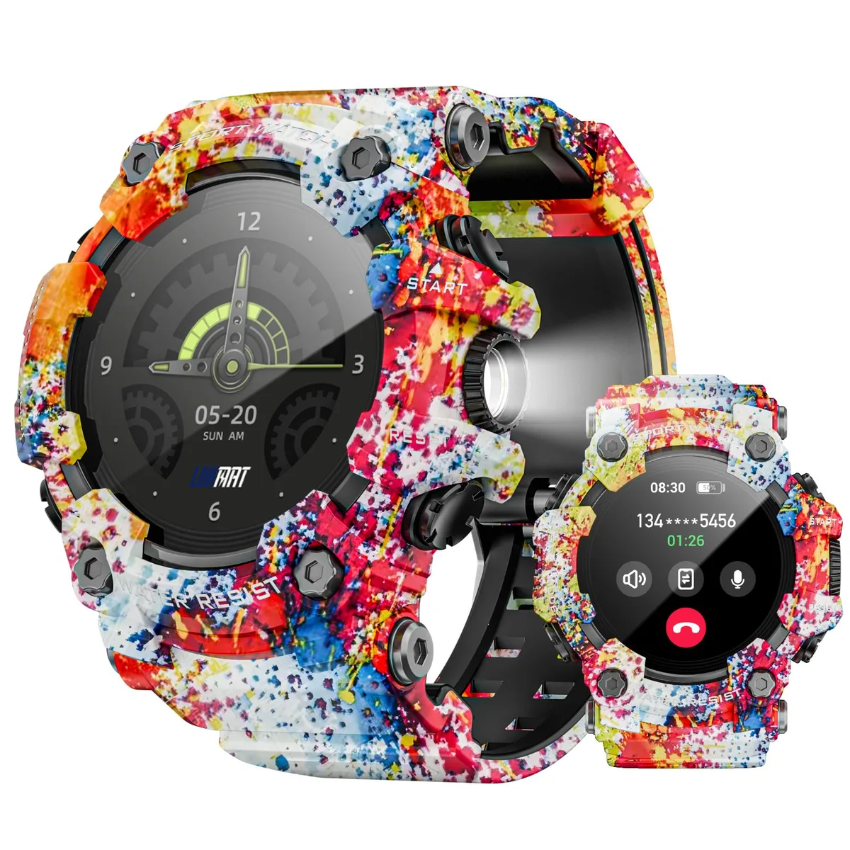 LOKMAT LOKMAT ATTACK GT S3100 smart watch 57mm IP68 Bluetooth 5.3 — product photo