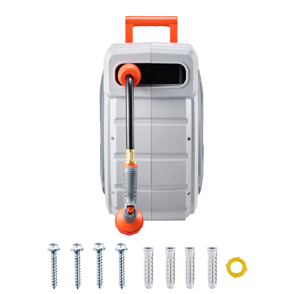 VEVOR VEVOR Retractable Hose Reel 5/8" x 100 ft 9 Patterns Nozzle 180° Swivel Bracket — product photo