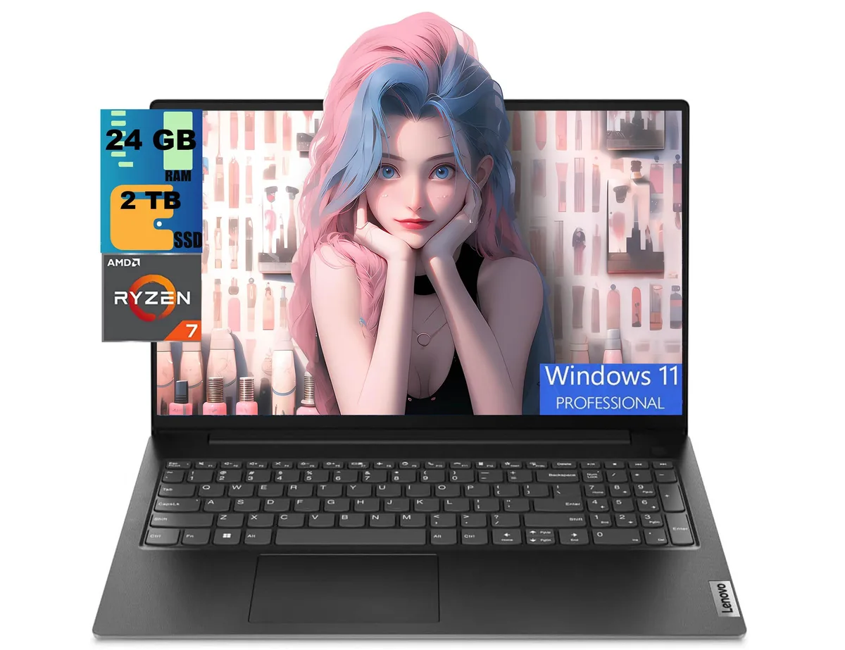 Lenovo Lenovo V15 laptop Ryzen 7 7730U 24GB 2TB SSD 15.6" FHD — product photo