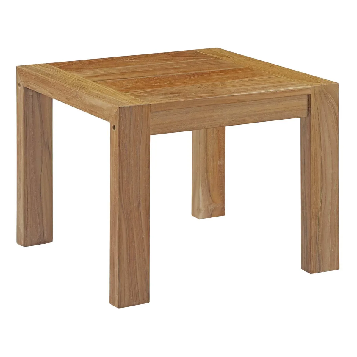 Modway Furniture Modway Furniture Upland Teak Outdoor Side Table Natural 20 15.5 — product photo