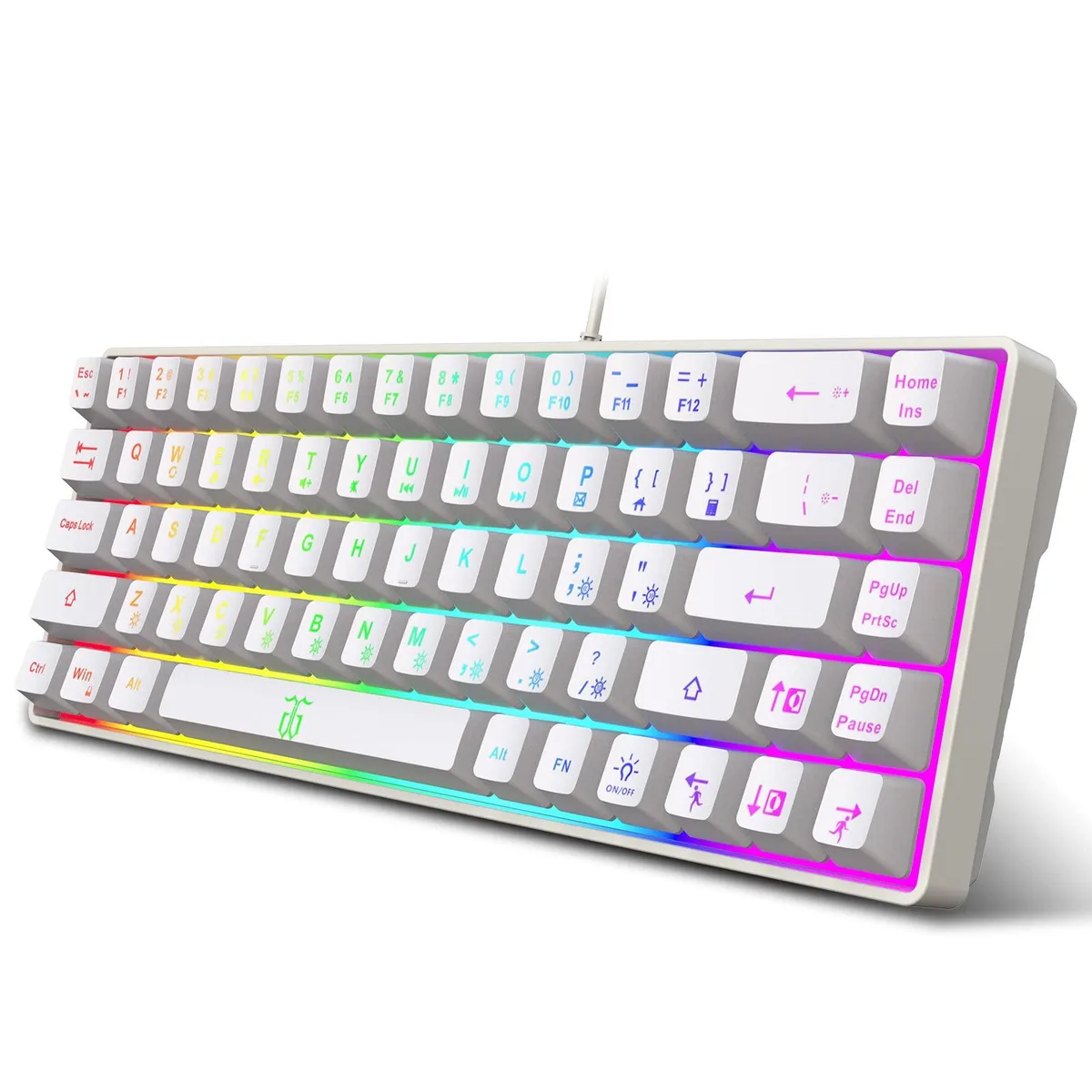  Redragon 68keys 60% Gaming Keyboard (68 Keys, White) — product photo