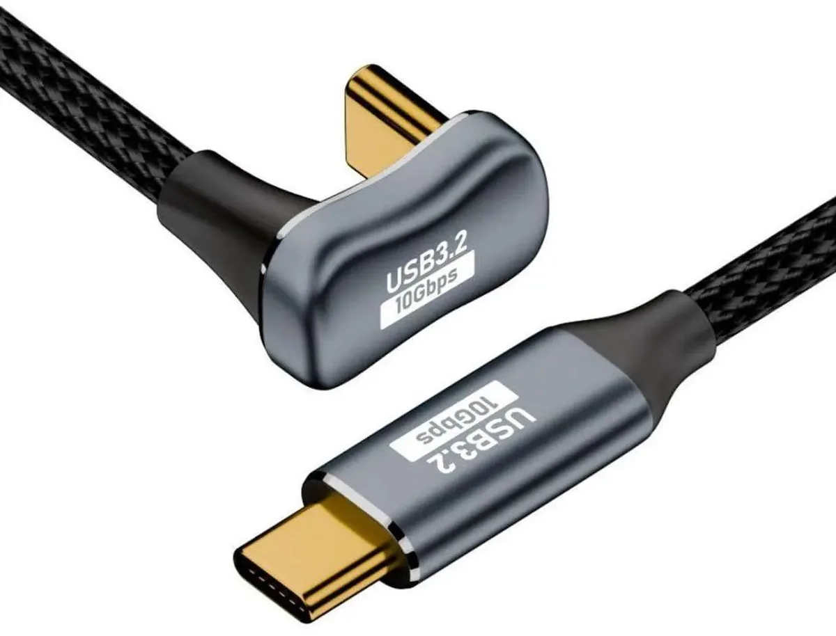 SMUGDESK SMUGDESK USB 3.2 10Gbps 100W U-Shape Angled USB-C Cable 1.0m — product photo