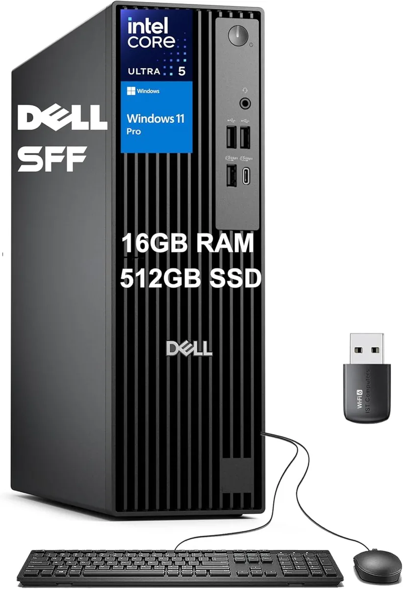 DELL DELL Pro Slim AI PC Intel Core Ultra 5 235 16GB 512GB NVMe desktop PC — product photo