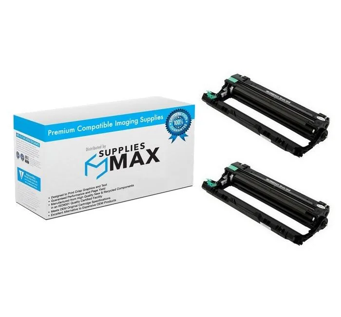 SuppliesMax SuppliesMax DR-221BK_2PK Black Drum Unit 2-Pack 15000 Pages — product photo