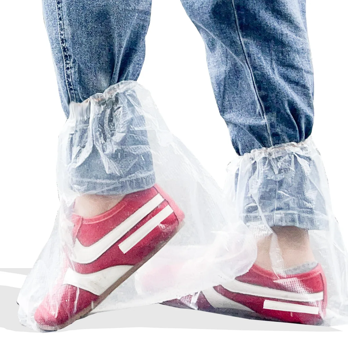 XLANMAY Waterproof Shoe Covers 10 Pairs Size 5-6 — product photo
