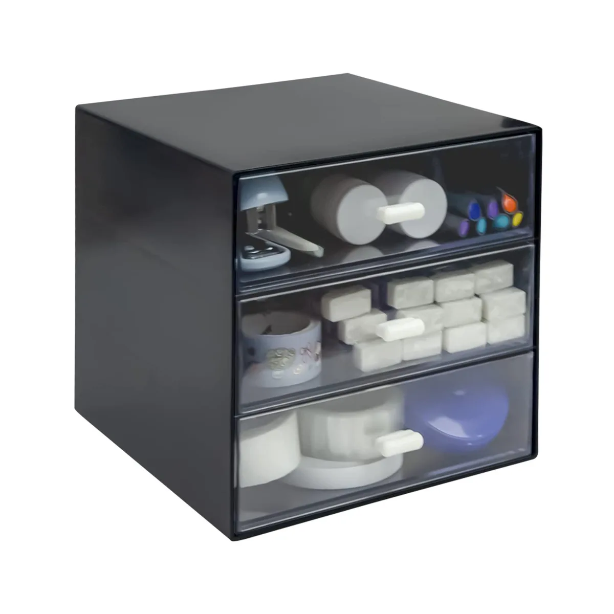  Zuiaso DOD2301061505 storage box 3 drawer 17x16x13 cm Black — product photo