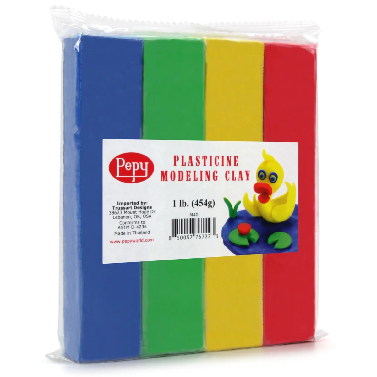 Pepy Oil-Based Plasticine Primary Colors 1 lb — product photo