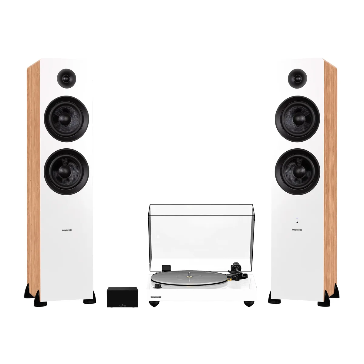 Fluance Fluance RT85N turntable system white bamboo 150W 77.11 lbs — product photo