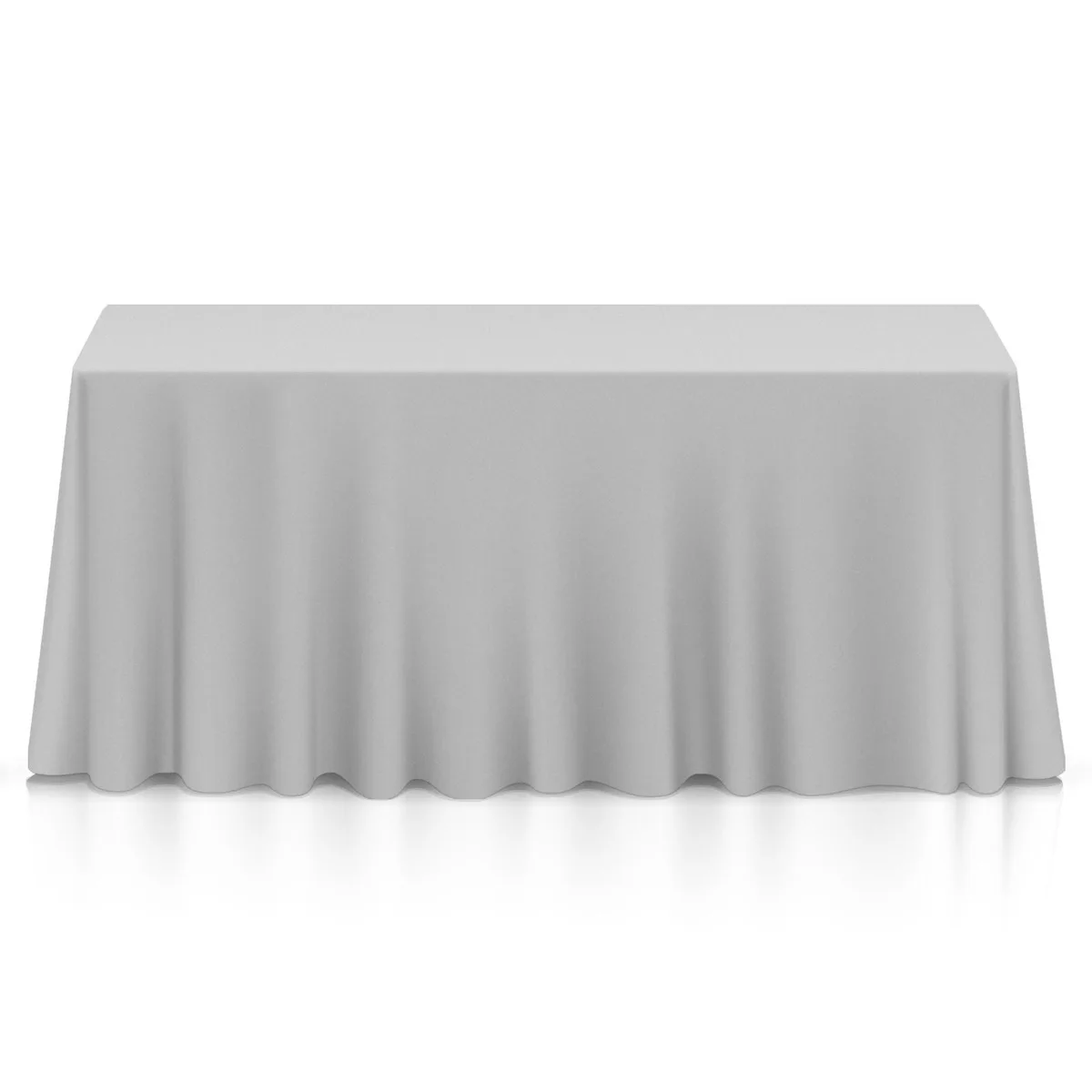 Lann's Linens Lann's Linens 90" x 132" Silver Table Linen — product photo