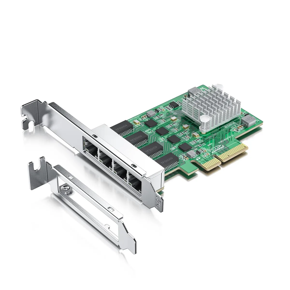 BFKK BFKK 2.5G 4 Port NIC Quad RJ-45 PCIe 2.1 x4 Network Adapter Card — product photo