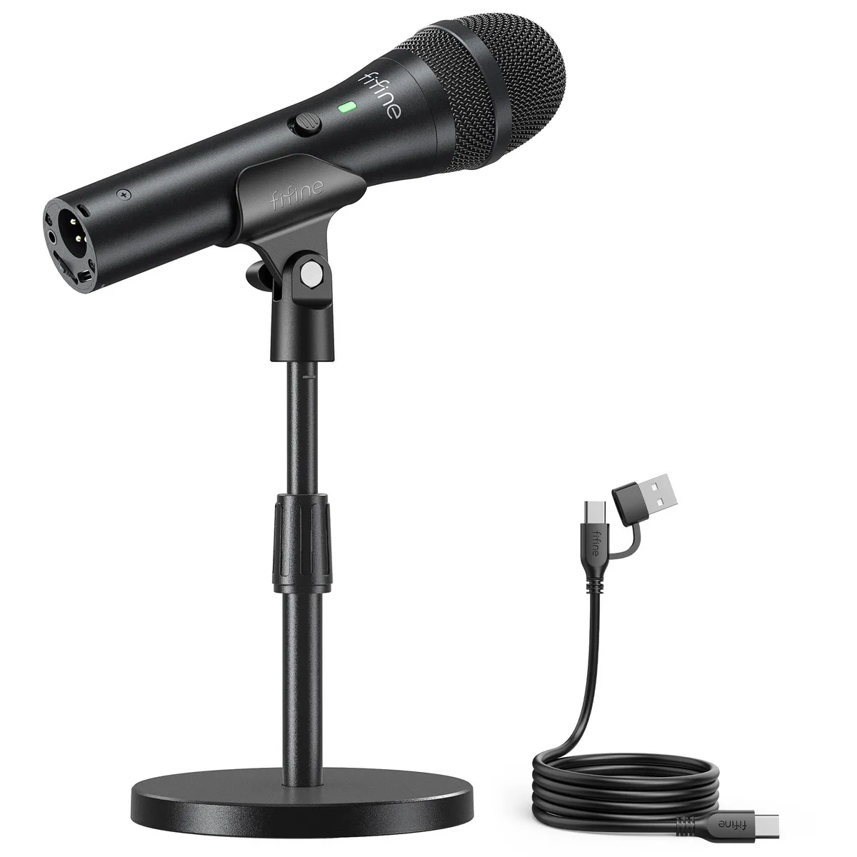  FIFINE AmpliTank TANK2 USB/XLR Dynamic Microphone Black — product photo