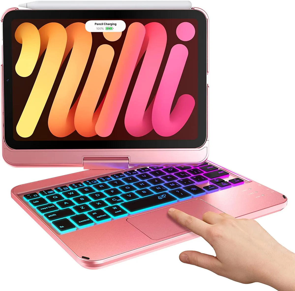 Werleo Werleo A2567 keyboard case for iPad Mini 6 8.3 inch 2021 rose gold — product photo