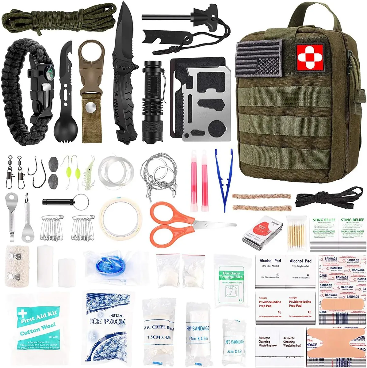 Verifygear 216 Pcs Survival First Aid Kit Green — product photo