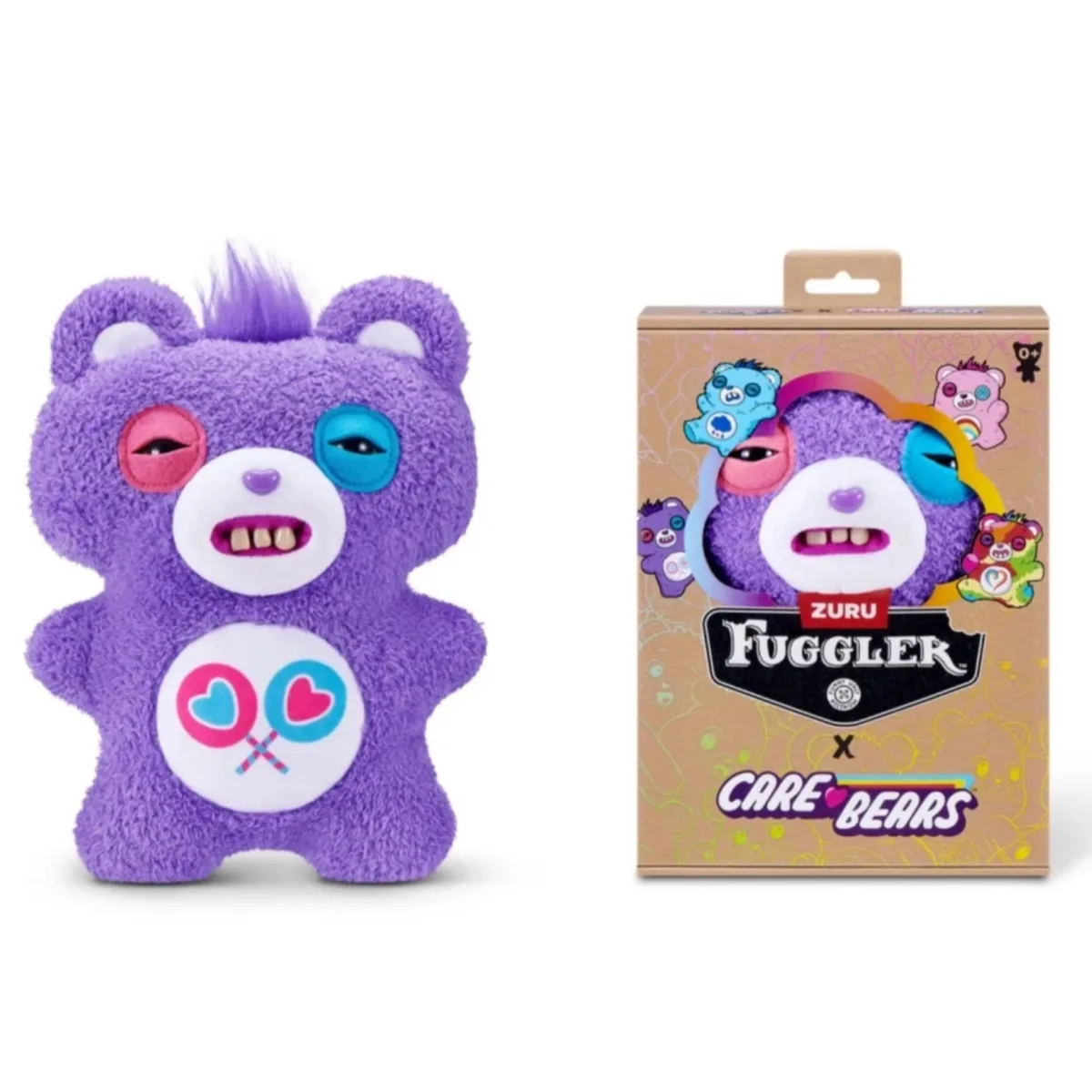 Zuru Zuru Fuggler Care Bears Share Bear Purple 9-Inch Plush Toy — product photo