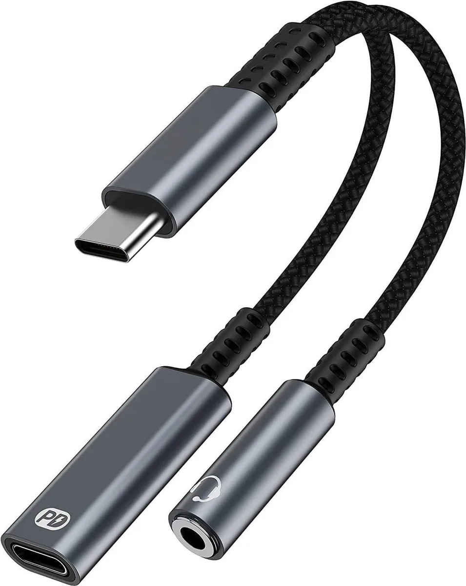 Vszerda Vszerda USB C to 3.5mm Audio and PD 60W Charging Adapter — product photo