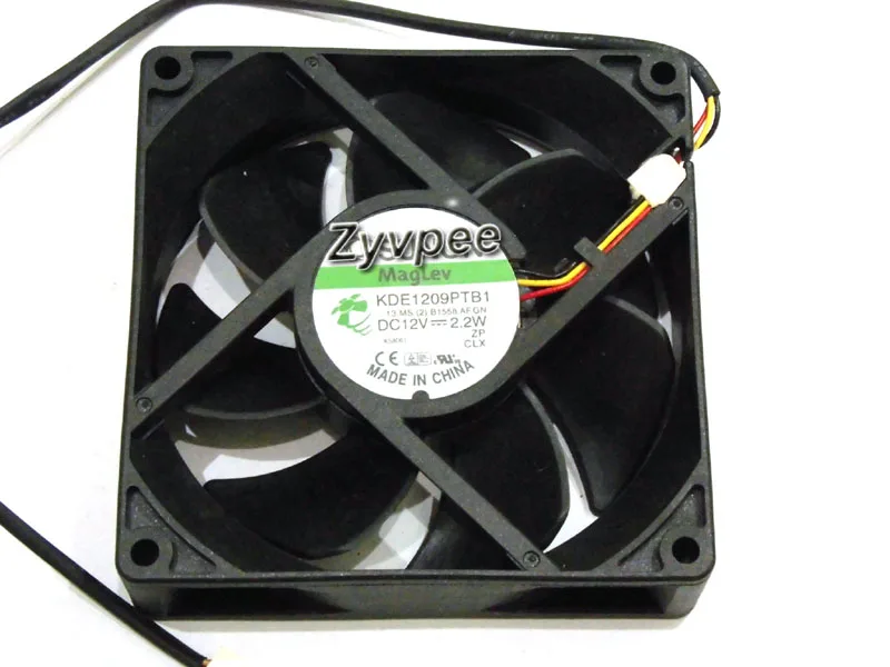Zyvpee Zyvpee KDE1209PTB1 90x25mm 3-pin case fan — product photo