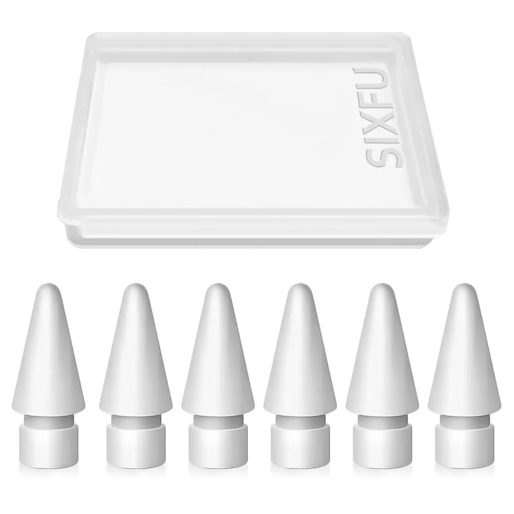  SIXFU Replacement Tips for Apple Pencil 1st &amp; 2nd Gen 6 Pack — product photo