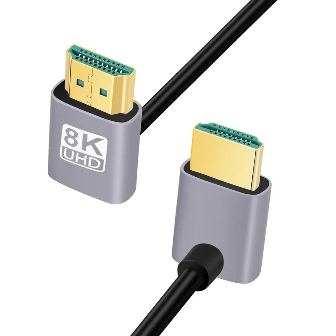LORDWORLD LORDWORLD HDMI 2.1 Cable Dual 90 Degree UP Angled 0.5M 48Gbps 8K@60Hz 4K@120Hz Gold-Plated — product photo