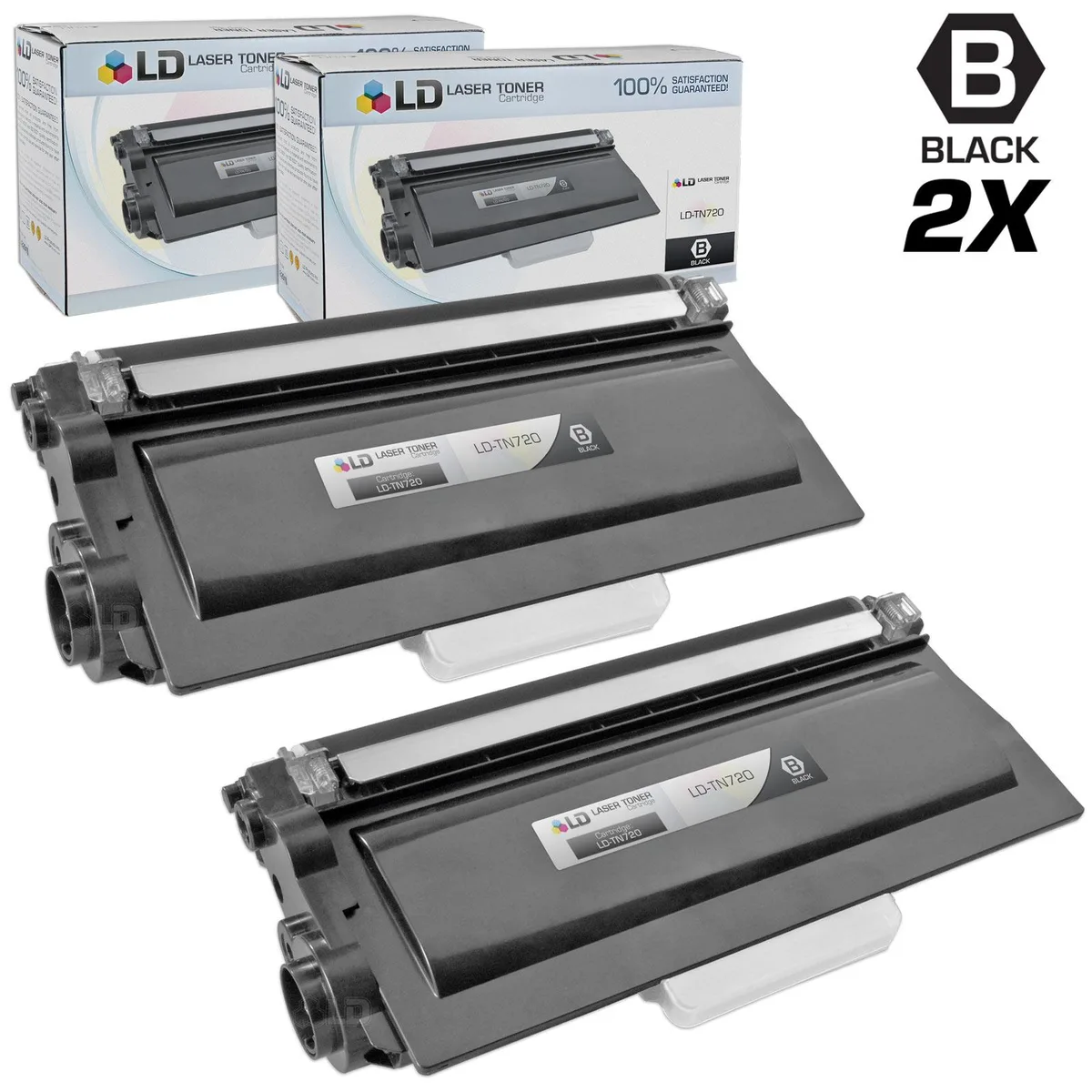 LD Products LD Products TN720 Black Toner Cartridge 2-Pack — product photo