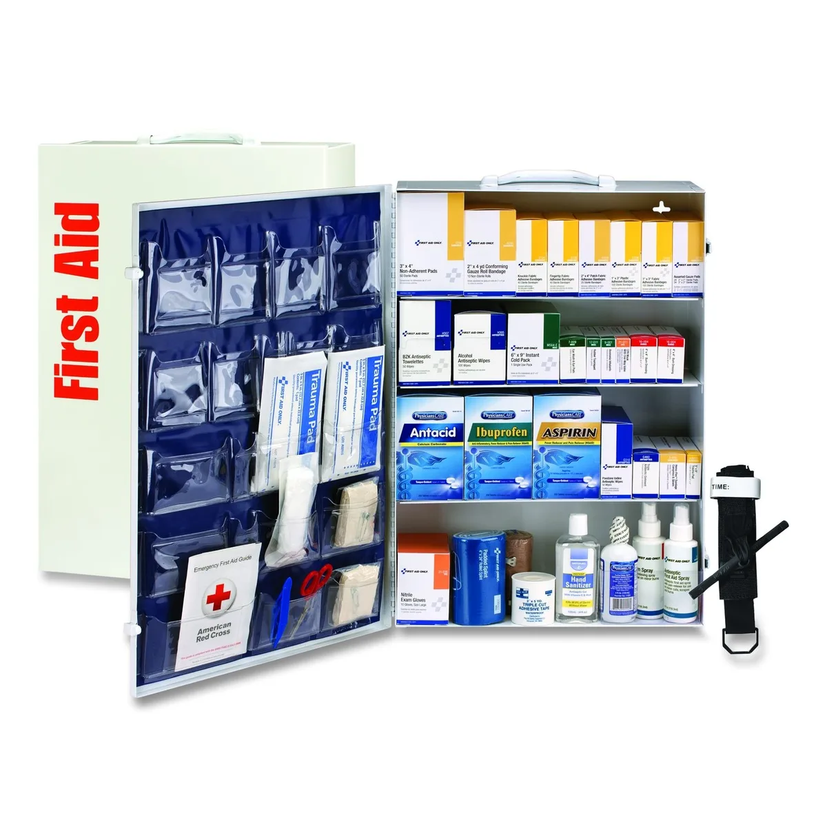 First Aid Only First Aid Only 91341 150 Person ANSI B 4 Shelf Cabinet 1462 Pieces — foto do produto