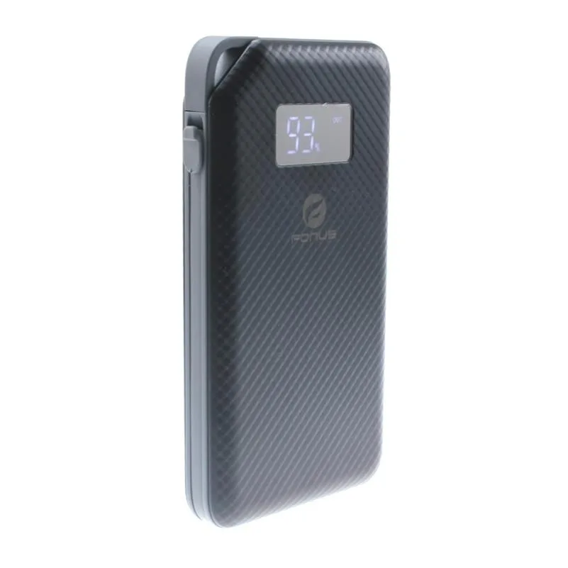 Fonus Fonus Slim 10000mAh Power Bank 2.1A Black A65428-NE — product photo