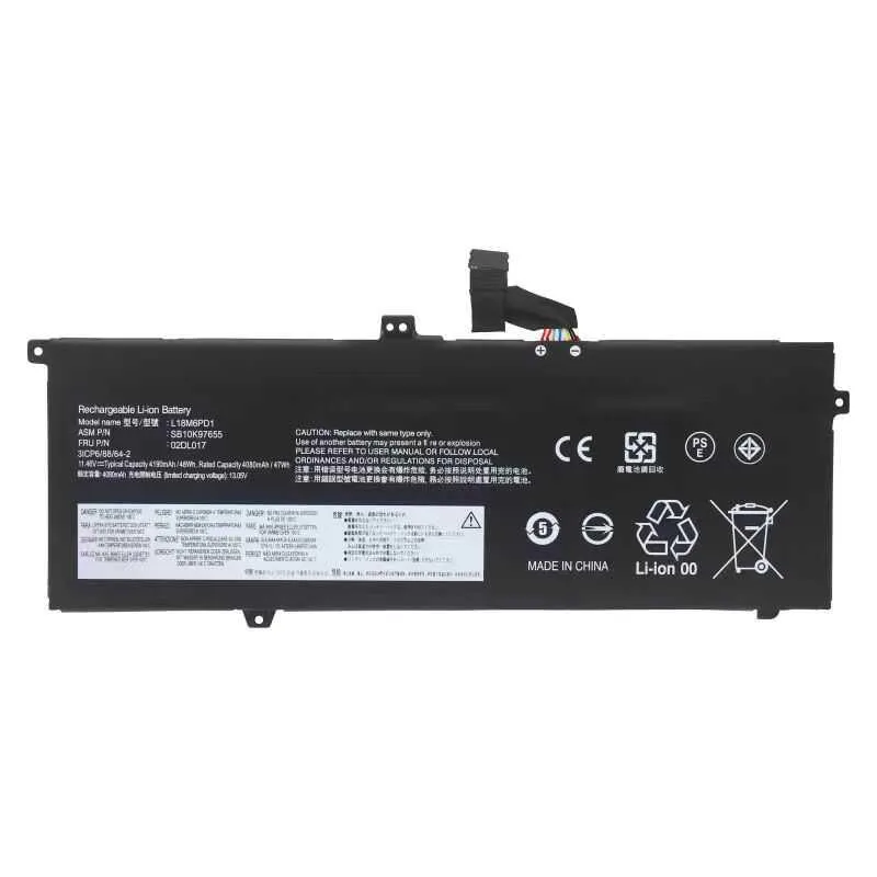 E-buy E-buy L18M6PD2 48Wh 11.4V laptop battery for ThinkPad X390 X395 X13 — product photo