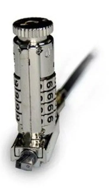 Noble Wedge lock with 1.82 m steel cable and cable trap