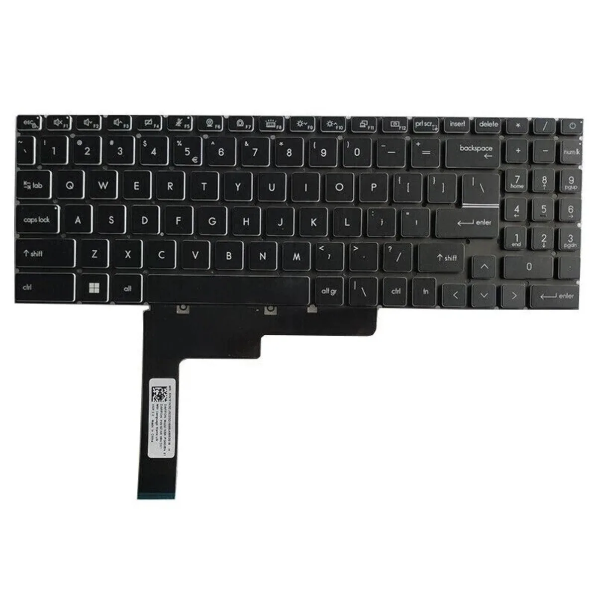 NA Stealth GS77 12UG 12UGS 12UH 12UHS US Keyboard RGB Backlit Laptop 3077P1C211 — product photo