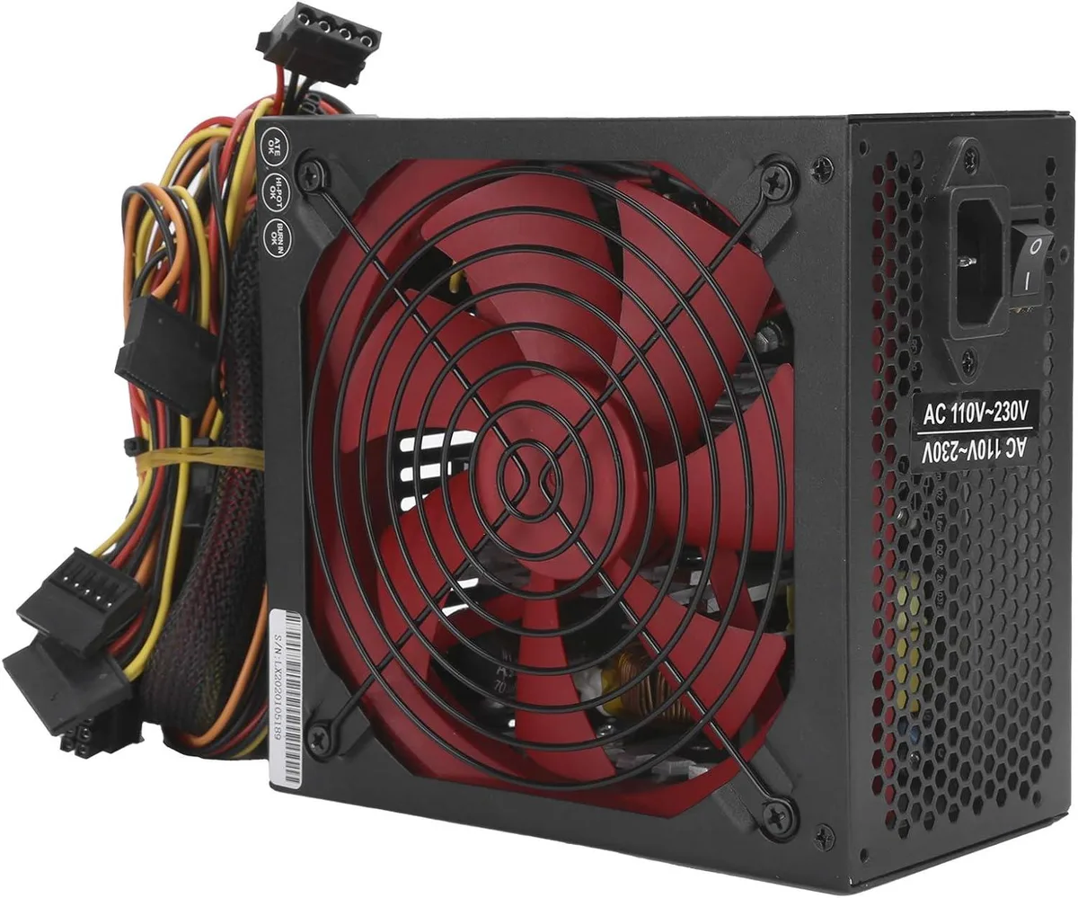 myVolts myVolts ATX-700W 700W ATX power supply 14cm fan 20+4 pin 6 SATA 6+2 pin 1.1m cord — product photo