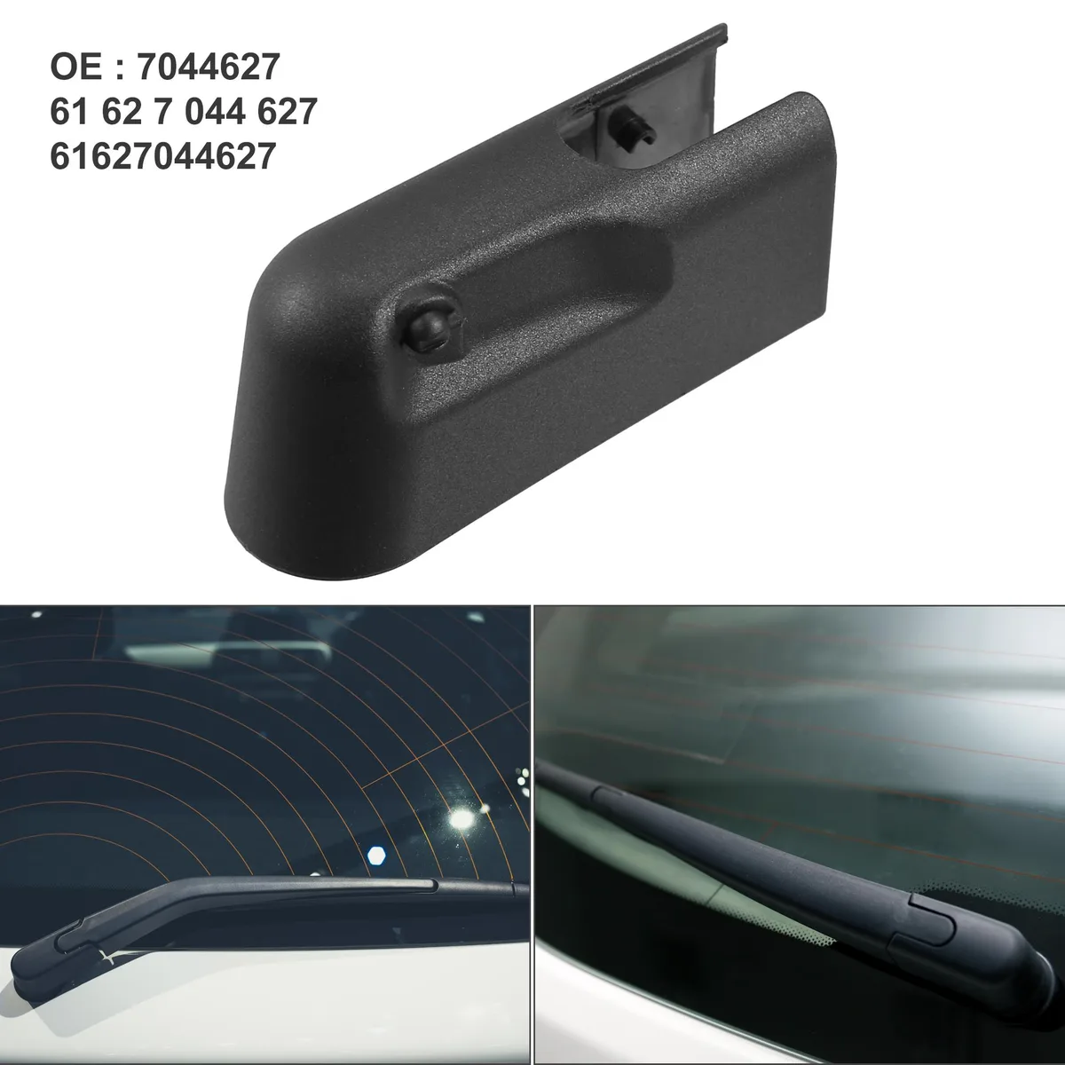 Unique-Bargains Unique-Bargains Rear Wiper Arm Nut Cover Cap 7044627 Mini Cooper R50 R53 Black — product photo