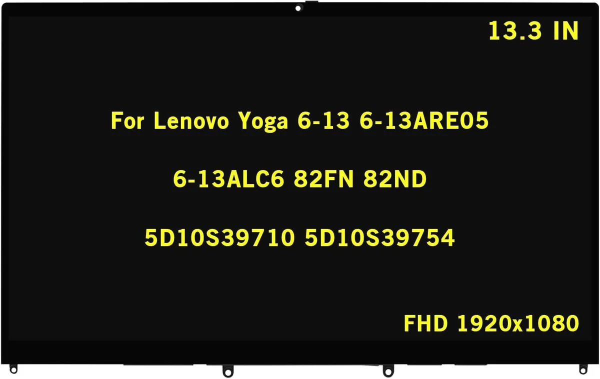 NUOLAISUN NUOLAISUN 5D10S39754 13.3" FHD 1920x1080 IPS Touch Screen Assembly with Bezel — product photo