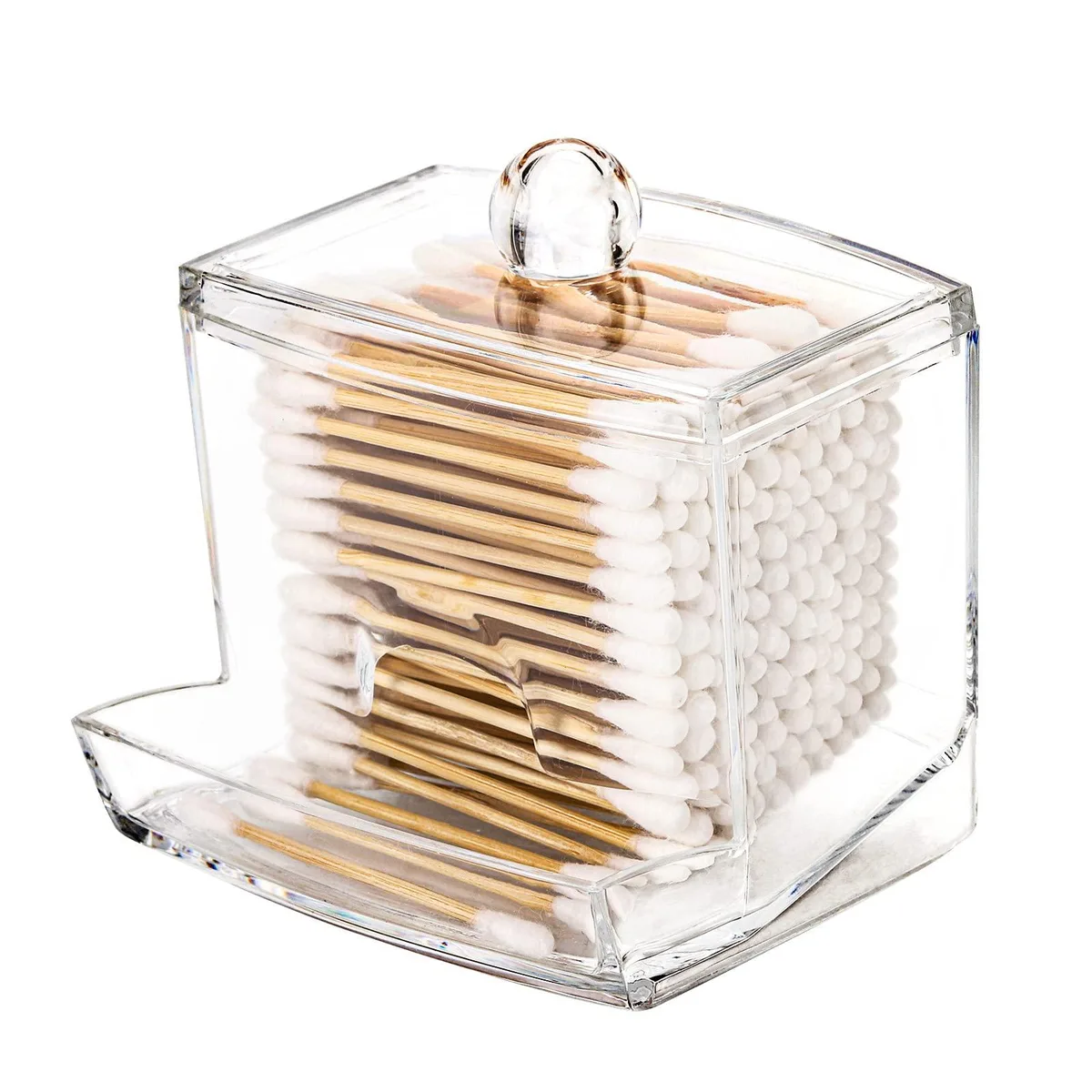 Tbestmax 10oz Clear Qtip Holder Bath Storage — product photo