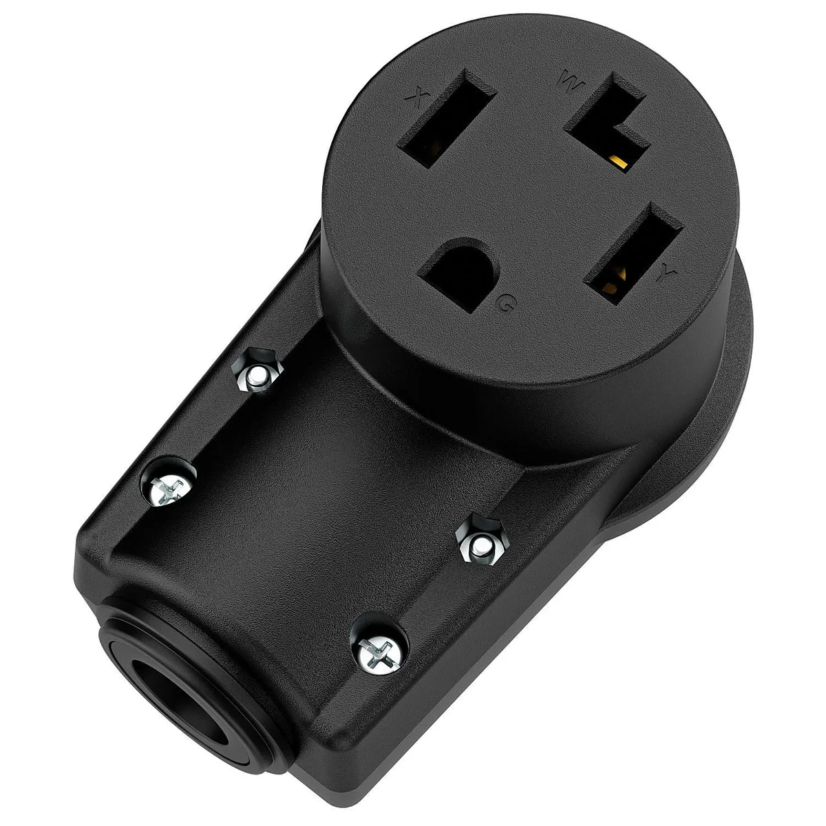 LORDWORLD LORDWORLD NEMA 14-30R 30A 125/250V Female Connector Black — product photo