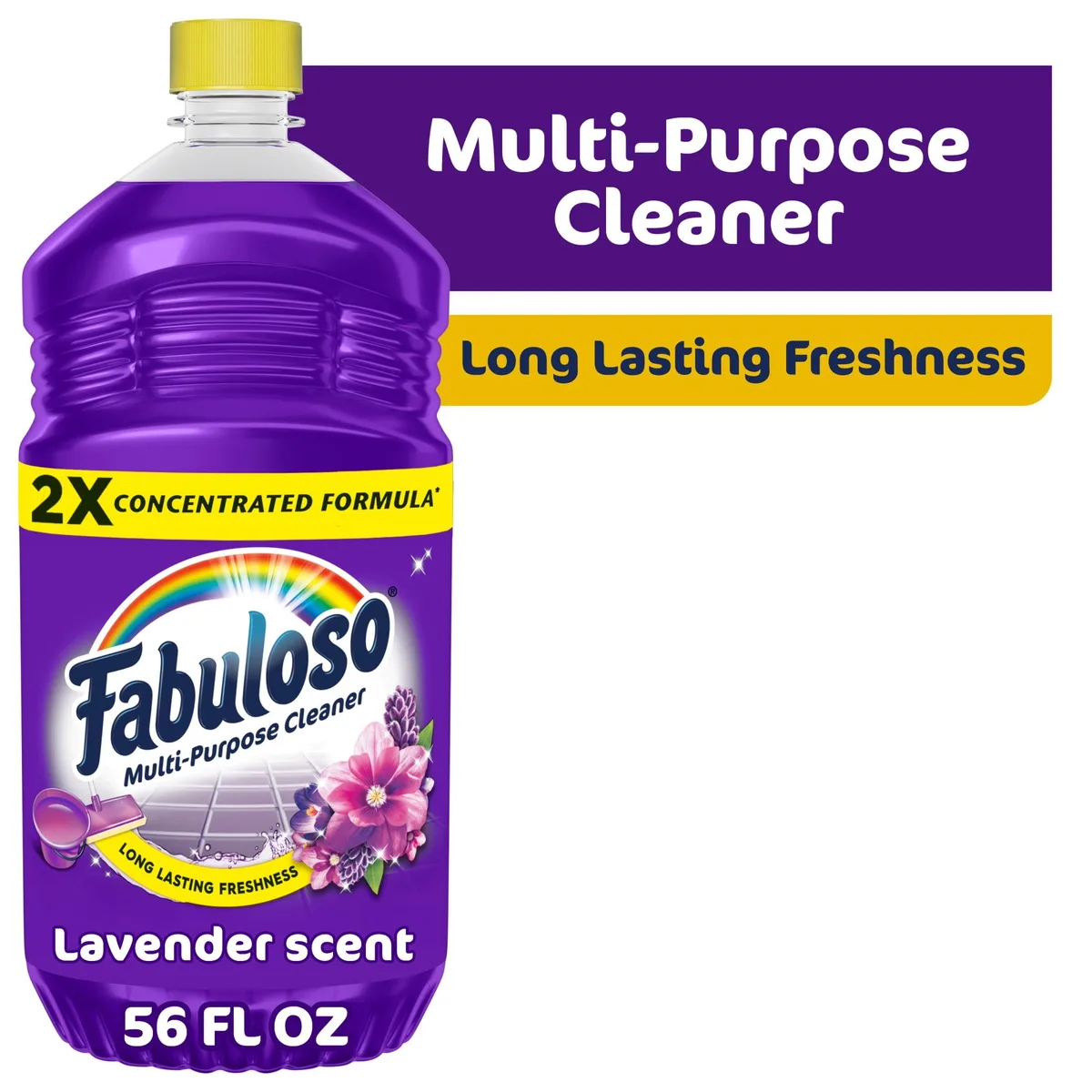 None Continuous None Continuous Fabuloso 2X Multi-Purpose Cleaner Lavender Scent 56 fl oz — product photo