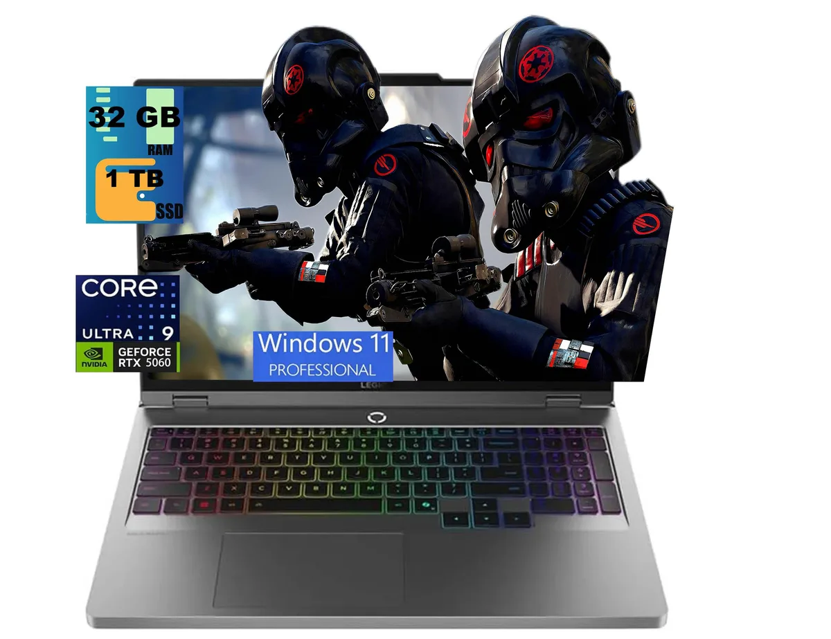 Lenovo Lenovo Legion 5 16 gaming laptop 16 WQXGA 240Hz Ultra 9 275HX RTX 5060 32GB 1TB — product photo