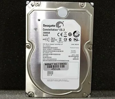 Seagate Seagate ST2000NM0023 2TB 7.2K RPM SAS 3.5" HDD accessory — product photo