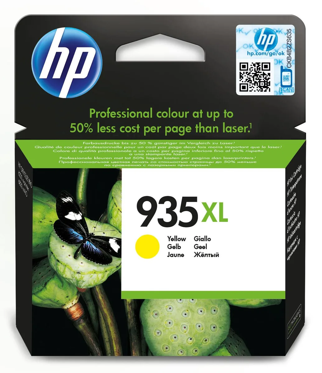 HP HP 935XL C2P26AE#BGX Yellow Ink Cartridge 825 Pages — product photo