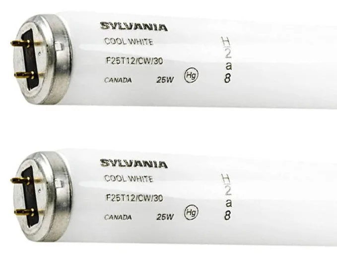 SYLVANIA SYLVANIA T12 F25T12/CW/30 25W 30in 4100K 2-pack light bulb — product photo