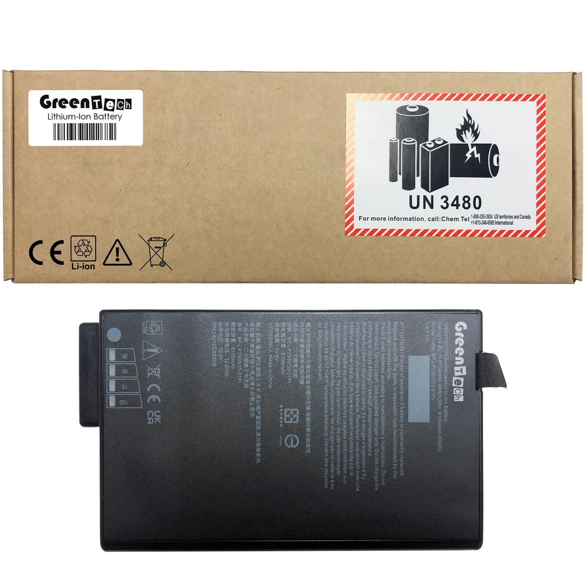NShi NShi GBM9X2 laptop battery for Getac X500 10.8V 94Whr — product photo
