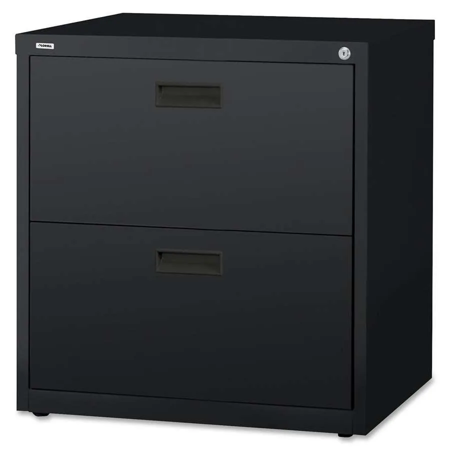 Lorell Lorell 60557 2-Drawer Lateral File 30x18x28 Black office furniture — product photo