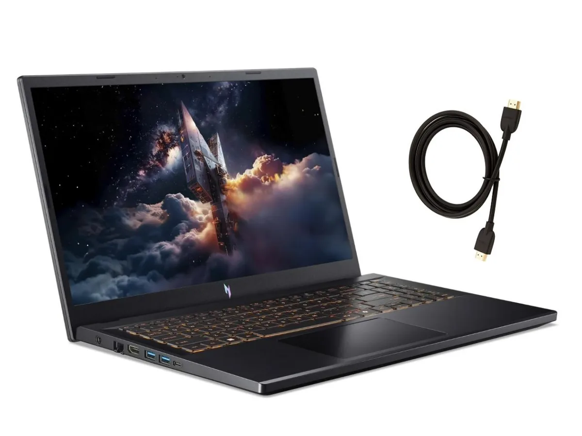 Acer America Acer Nitro V 15.6 FHD 165Hz gaming laptop i5-13420H RTX 5050 32GB 512GB Black — product photo