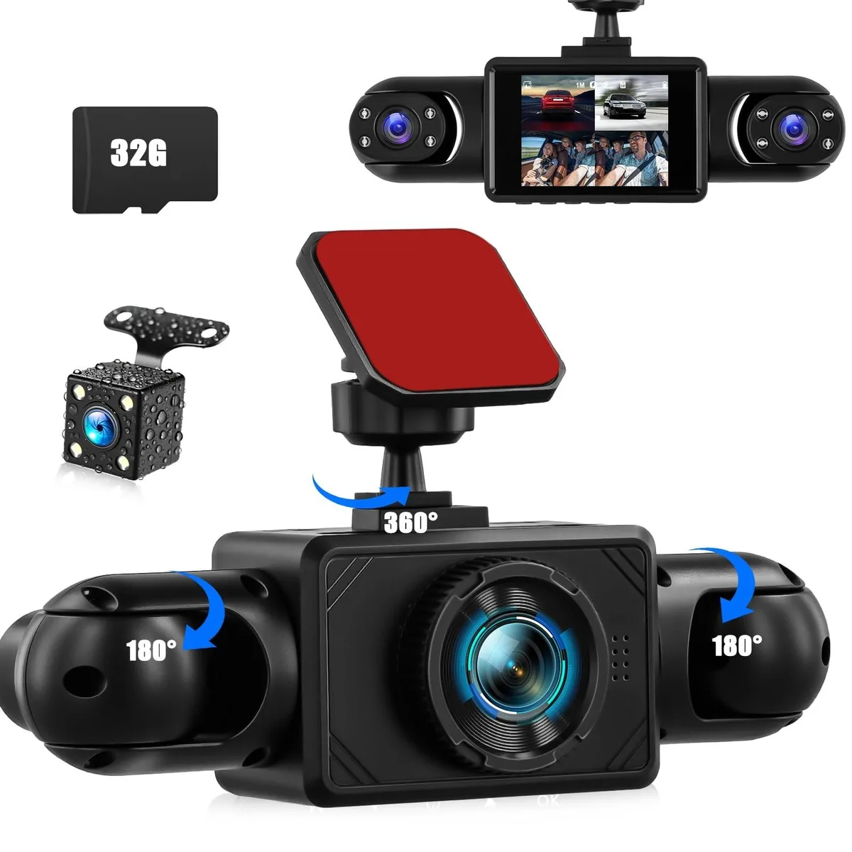 Bipra Bipra 360 4 Channel Dash Cam 1080P 24H Parking 32G — product photo